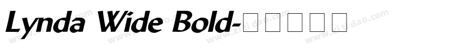 Lynda Wide Bold字体转换
